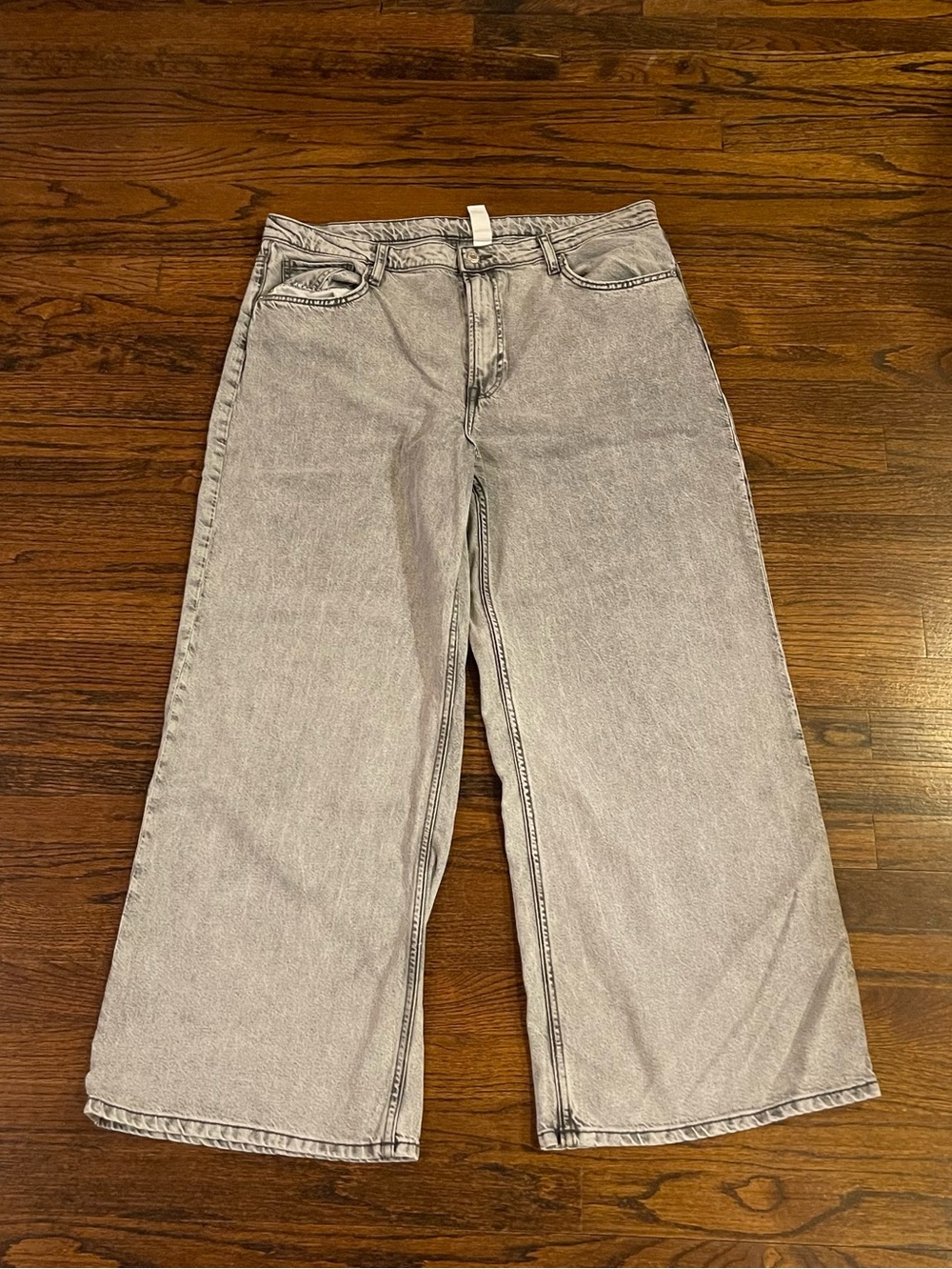 H&M light gray Wide leg Jeans